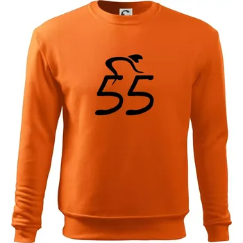 Pánská mikina Cyklista slaví pětapadesátku (55) - Mikina Essential pánská - M ( Oranžová )