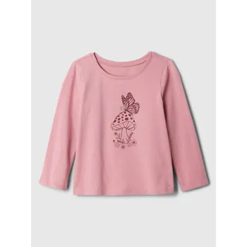 GAP Dívčí Baby bavlněné tričko Gap Růžová 92 (2467938)