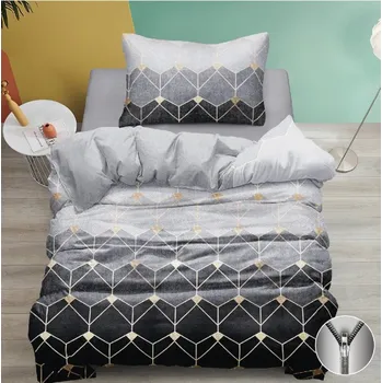 Povlečení Bavlněné povlečení ATHENA šedé Rozměr povlečení: 70 x 90 cm | 140 x 200 cm