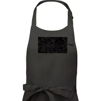 Kuchyňská zástěra Kiev - mapa - Dámská zástěra na vaření - Univerzální velikost ( Tmavá břidlice (šedá se zeleným nádechem) )