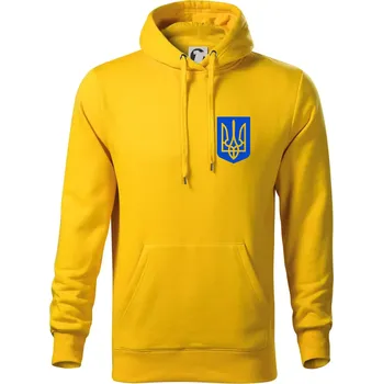 Pánská mikina Ukrajina - Dres žlutý - Mikina pánská Cape s kapucí - 4XL ( Žlutá )