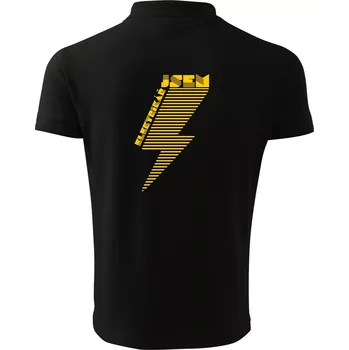 Pánská košile Jsem elektrikář - blesk - Polokošile pánská Pique Polo 203 - 4XL ( Černá )