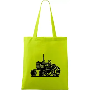 Traktor Ukrajinské armády - Taška bavlněná - 42 x 38 cm ( Limetková )