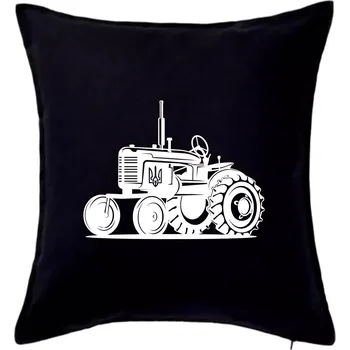 Polštář Traktor Ukrajinské armády - Polštář 50x50 - 50x50 - Pouze potah ( Černá )