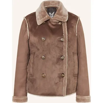 Dámský kabát Fuchs Schmitt Dámský Kabát V Koženém Vzhledu, hnědá, 36