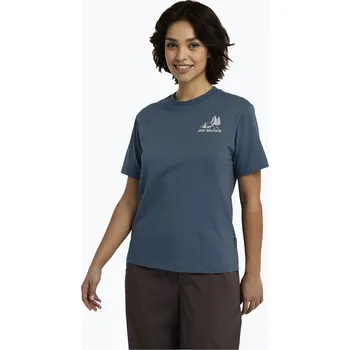 Dámské tričko Dámské tričko Jack Wolfskin Cadena tent aluminium blue