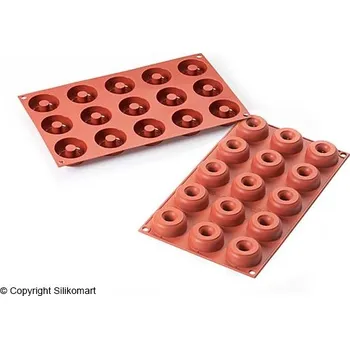 Forma na pečení SILIKOMART SILIKONOVÁ FORMA (TERAKOTA) - SMALL DONUTS 22ml