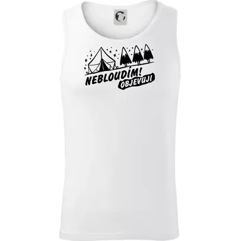Nebloudím, objevuji - hory - Tílko pánské Core - L ( Bílá )