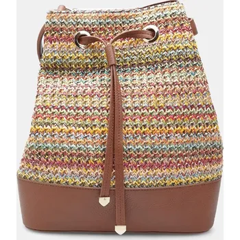 Kabelka Baťa pletená letní kabelka z rafie vícebarevné, vel. Světle modrá