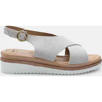 Dámské sandále Baťa dámské kožené sandále na klínku tělové, vel. 37