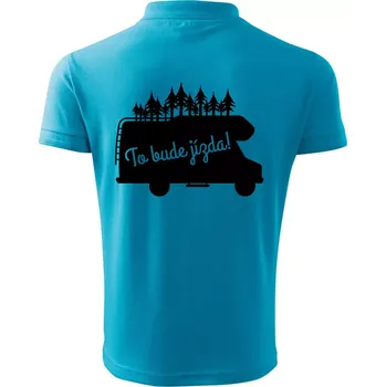 Pánská košile To bude jízda - alkovna - Polokošile pánská Pique Polo 203 - 3XL ( Světlý tyrkys )