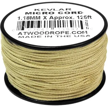 Vybavení pro přežití ARM 125 MICROCORD 1,18mm. 125' Žlutý Kevlar KT125-YELLOW