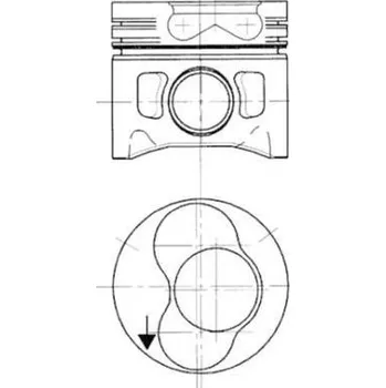 Motor automobilu Píst KOLBENSCHMIDT 99743700