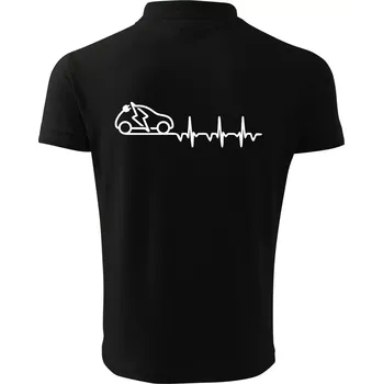 Pánská košile Ekg elektromobil - Polokošile pánská Pique Polo 203 - M ( Černá )