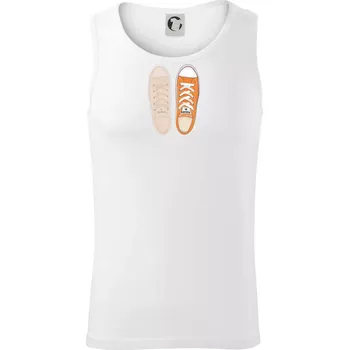 Párové boty - oranžové - Tílko pánské Core - XL ( Bílá )