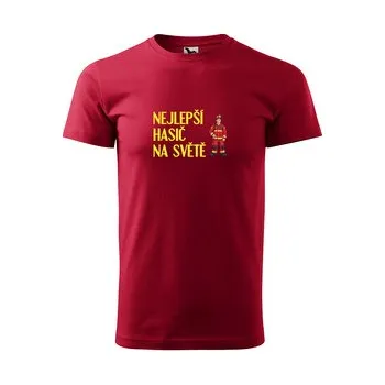 Pánská móda Tričko s potiskem Nejlepší hasič na světě: červené 3XL
