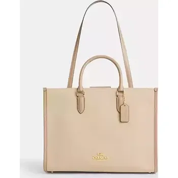 Kabelka COACH dámská kožená kabelka Maggie středně hnědá