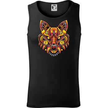 Steampunk liška barevná - Tílko pánské Core - M ( Černá )