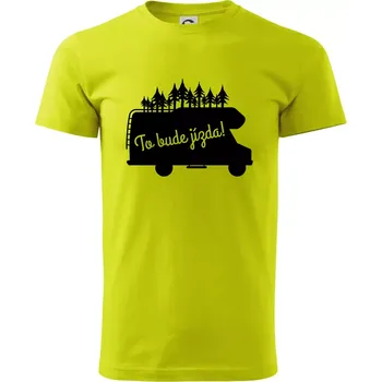 To bude jízda - alkovna - Klasické pánské triko vyšší gramáže - M ( Limetková )