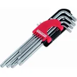 Klíče Torx s otvorem, prodloužené, TT10-TT50, 9ks - KREATOR