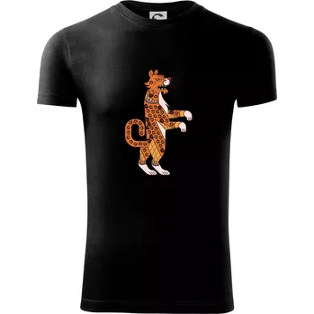 Pánské tričko Mayové - zvířata tygr - Viper FIT - Pánské zůžené tričko - M ( Černá )