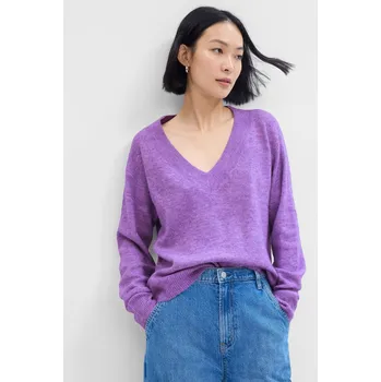 Dámský svetr GAP Dámské Pletený svetr GAP Fialová XS (2465897)