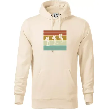 Pánská mikina Vintage výprava - Mikina pánská Cape s kapucí - M ( Mandlová )