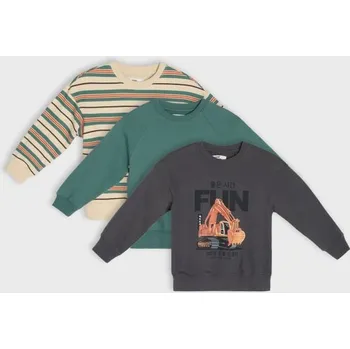 Chlapecká mikina Sinsay - Sada 3&nbsp;mikin - šedá - 308DN-90X - 308DN-90X-122