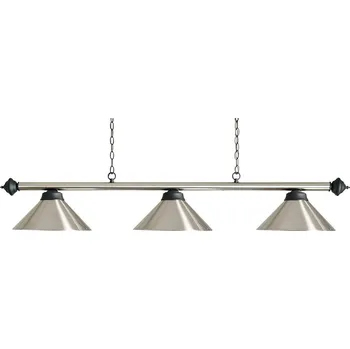 Kulečníková lampa Buffalo Baron 3 broušený kov