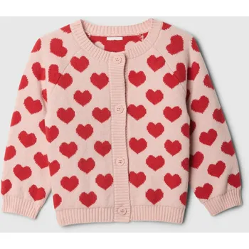Dívčí svetr GAP Dívčí Baby kardigan CashSoft GAP Růžová 50-62 (2574649)