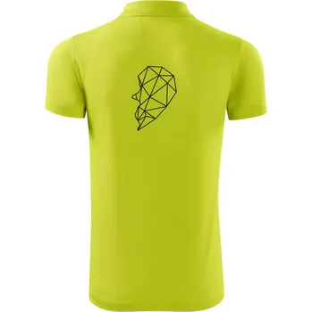 Pánská košile Párovy motiv srdce geometrie - ON - Polokošile Victory sportovní (dresovina) - 3XL ( Limetková )