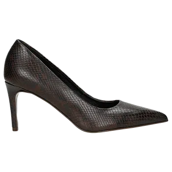 Dámské lodičky Hnědé Lodičky Na Podpatku Se Hadím Vzorem Wojas 3517450 40