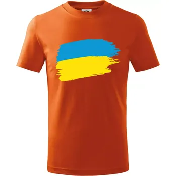Chlapecké tričko Ukrajinské tričko - Tričko dětské bavlněné - 122 cm/6 let ( Oranžová )