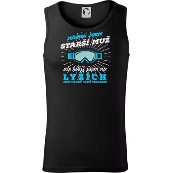 Pánské termoprádlo Lyže - možná jsem starší muž - Tílko pánské Core - 2XL ( Černá )