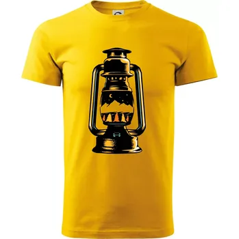 Petrolejka s horami - Triko extra velké (5-8XL) - 7XL ( Žlutá )