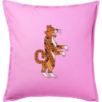 Polštář Mayové - zvířata tygr - Polštář 50x50 - 50x50 - Včetně výplně ( Růžová )