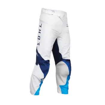 Moto kalhoty Dětské motokrosové - enduro kalhoty THOR LAUNCHMODE STORM barva navy/modrá/bílá