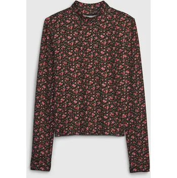 Dívčí tričko GAP Dívčí Dětské tričko s rolákem GAP Hnědá 116/122 (2448351)