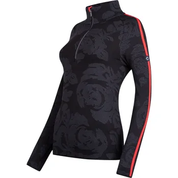 NEWLAND N4 6812 PLANICA LADY T-NECK BLACK/DARK GREY Velikost: M WOMEN’S HALF ZIP SWEATER