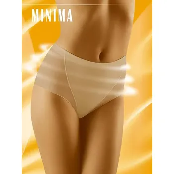 Dámské stahovací prádlo Dámské stahovací kalhotky Minima Béžová - Wolbar černá L