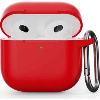 Příslušenství pro sluchátka Enem Jednobarevný obal na Airpods 4 - Red IRAIR4-004