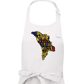 Kuchyňská zástěra Mapy - názvy měst - Polsko - Dámská zástěra na vaření - Univerzální velikost ( Bílá )