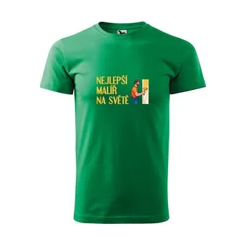 Pánské tričko Tričko s potiskem Nejlepší malíř na světě: zelené 4XL