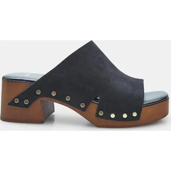 Dámské sandále Baťa letní dámské kožené dřeváky černé, vel. 38