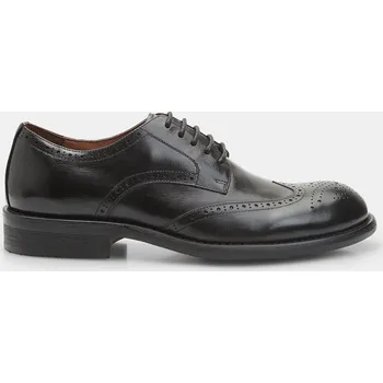 Pánské polobotky Baťa 24h pánské kožené polobotky baťa 24h černé, vel. 43