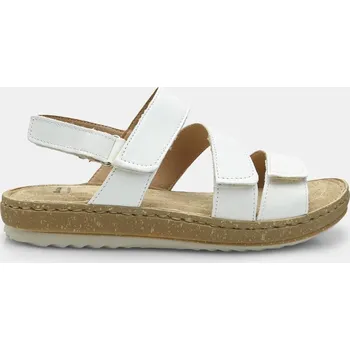 Dámské sandále Baťa kožené dámské páskové sandále bílé, vel. 38