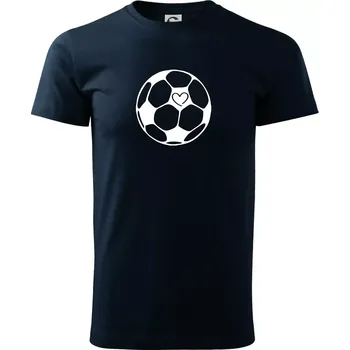 I love fotbal míč - Triko extra velké (5-8XL) - 7XL ( Námořní modrá (velmi tmavá - téměř černá) )