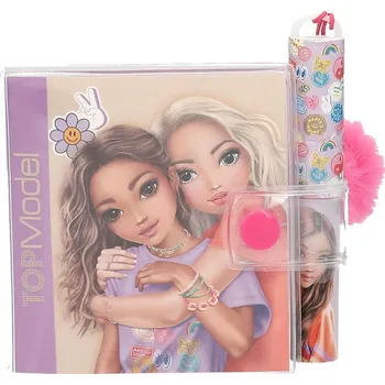 Blok Mini bloček s kuličkovým perem Top Model Girl Power