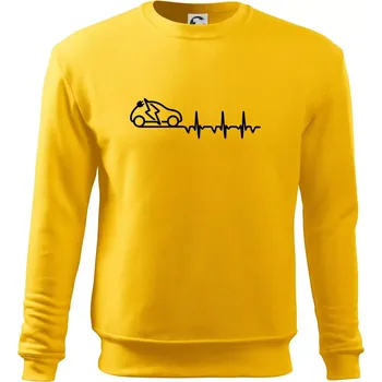 Pánská mikina Ekg elektromobil - Mikina Essential pánská - 3XL ( Žlutá )
