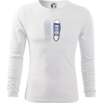 Párové boty - modré - Triko s dlouhým rukávem FIT-T long sleeve - M ( Bílá )
